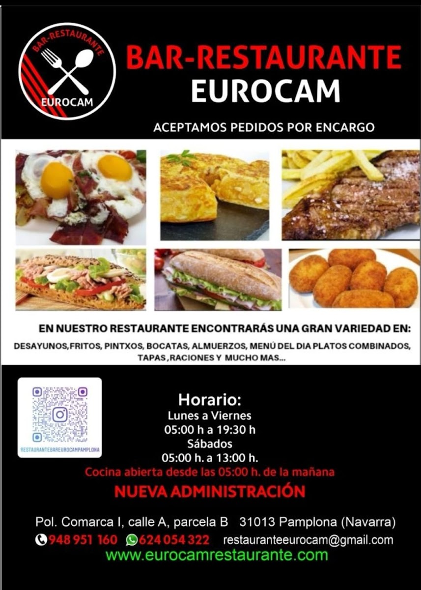 Menu Bar Restaurante Eurocam Pamplona-3